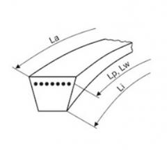 Obrázek: Klínový řemen XPC 3150 Lw XEP OPTIBELT