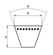 Obrázek: Klínový řemen XPB 2040 Lw XEP OPTIBELT